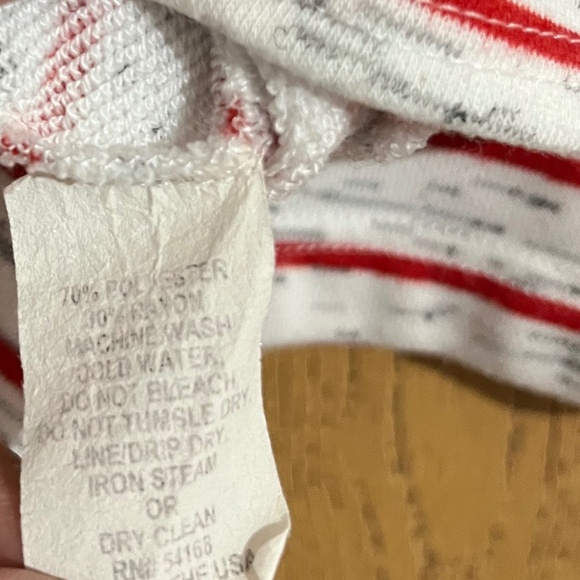 ELLIOT LAUREN Women’s Red White & Gray Nautical Long Sleeve Sweatshirt Sz-L - Picture 5 of 7